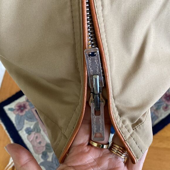 Mighty Mac Out O' Gloucester Beige Faux Shearling Lined Two Way Zip Deck Jacket - Picture 9 of 14